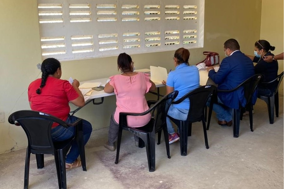 Personal del Equipo Multidisciplinario del Inaipi que trabajan en el componente de Registro de Nacimiento