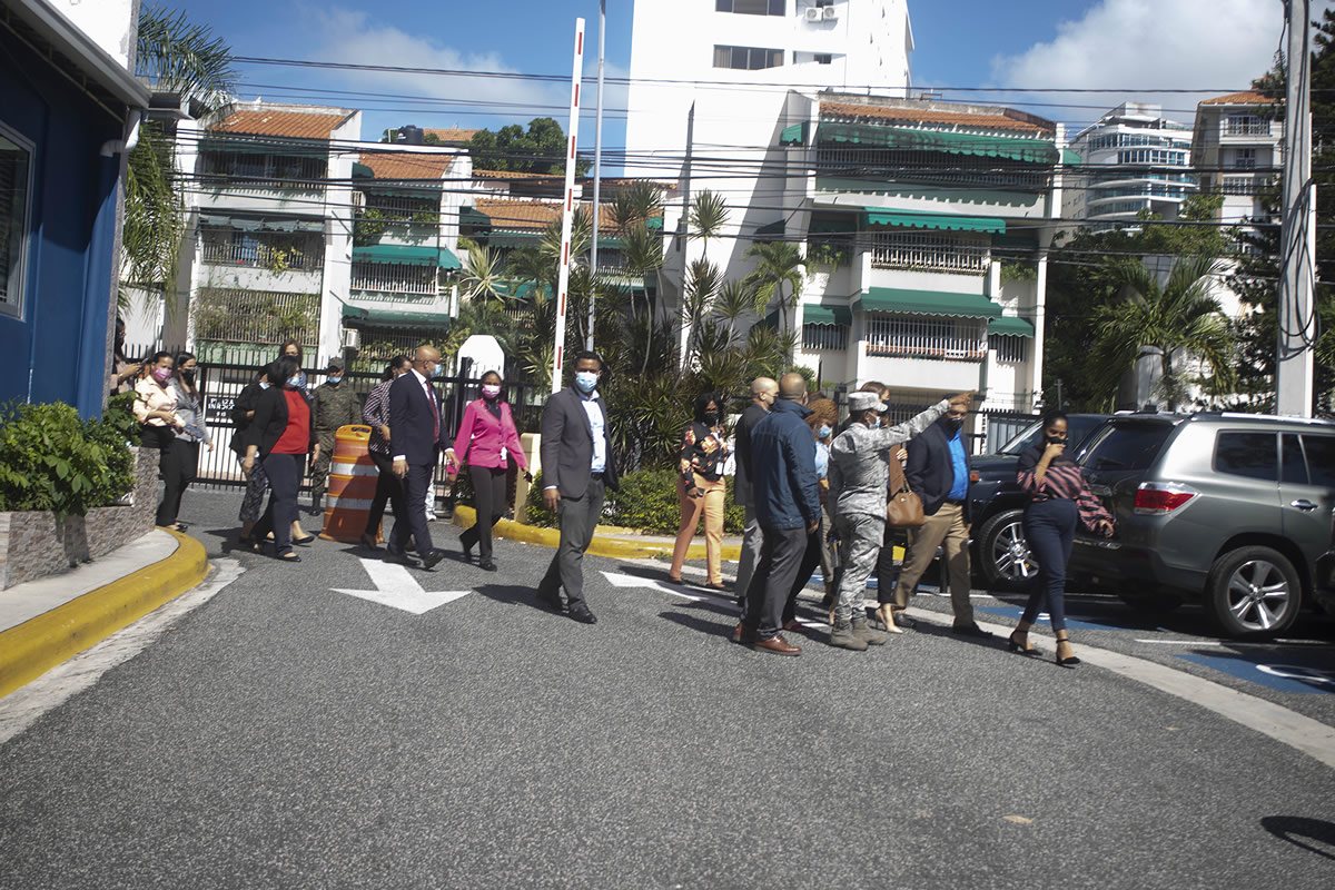 También la seguridad militar participó en el simulacro