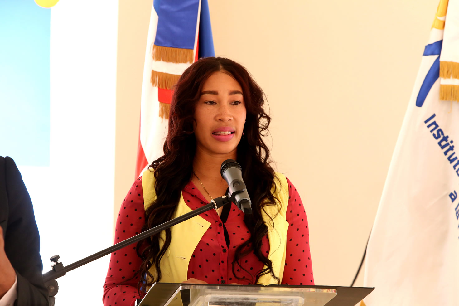  Mirkelina de los Santos, en representación de las madres y familias beneficiadas