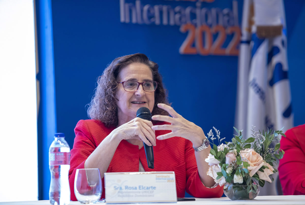 Doctora Rosa Elcarte, representante residente de Unicef en el país