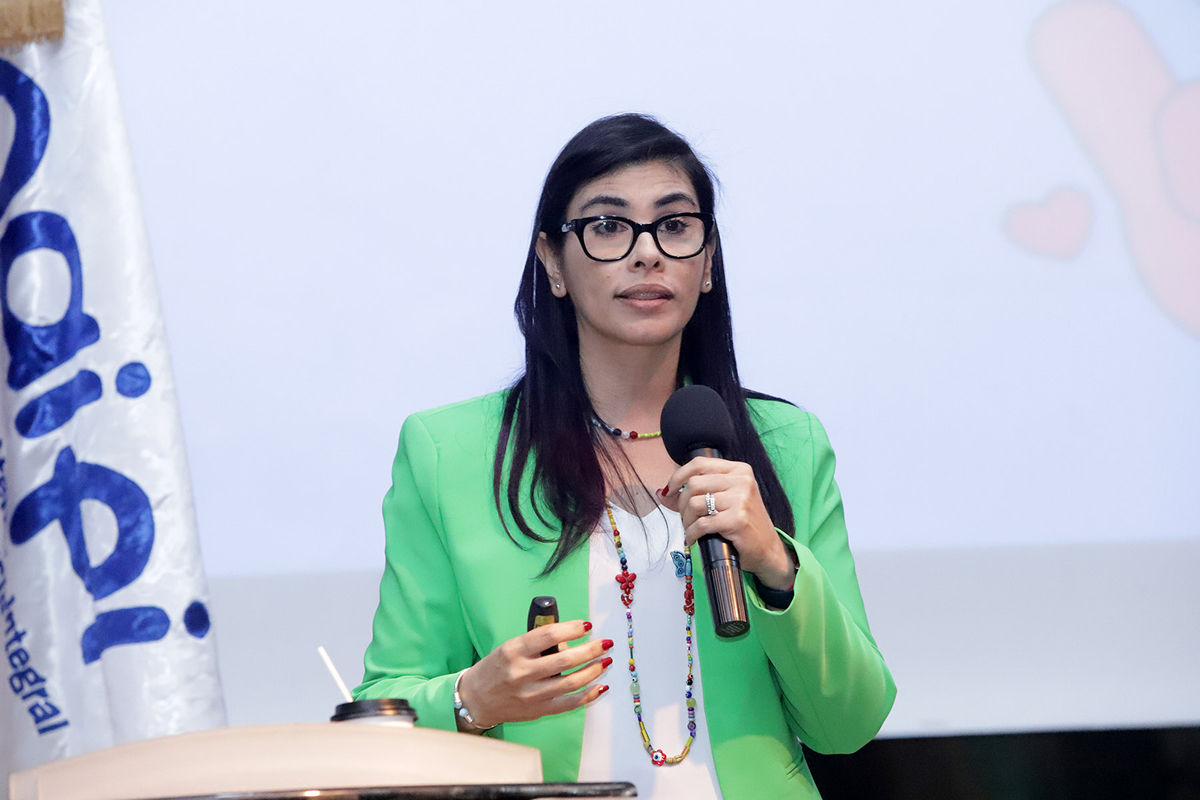 Olga Diná de Llaverías, titular de la Dirección Nacional de Niños, Niñas, Adolescentes y Familia (Dinnaf) de la Procuraduría General de República (PGR)