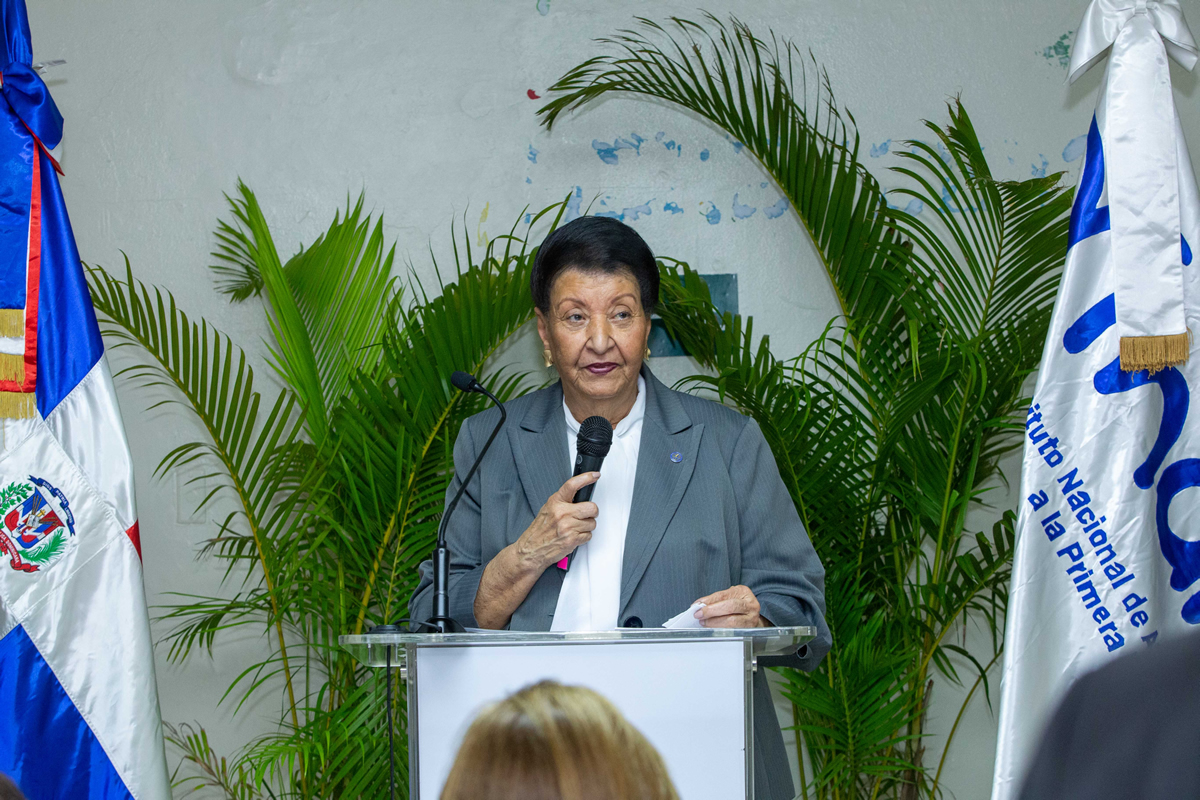 Besaida Manola Santana, directora ejecutiva del Instituto Nacional de Atención Integral a la Primera Infancia (INAIPI)