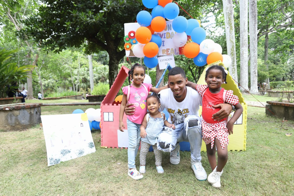 Familia que asistió al evento