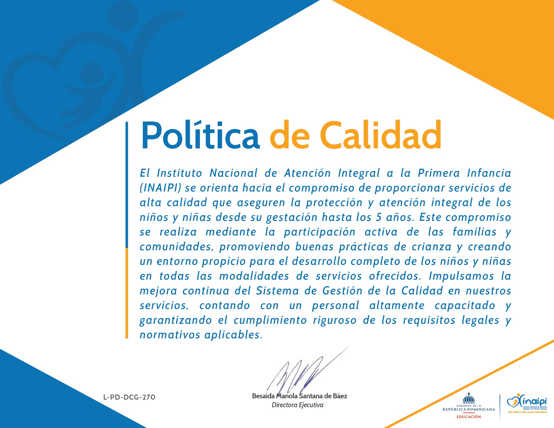 Política de Calidad Institucional